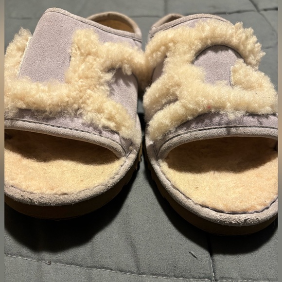 UGG Lilac Suede and Shearling Slide Slipper Woman’s Size 7 - Picture 8 of 8
